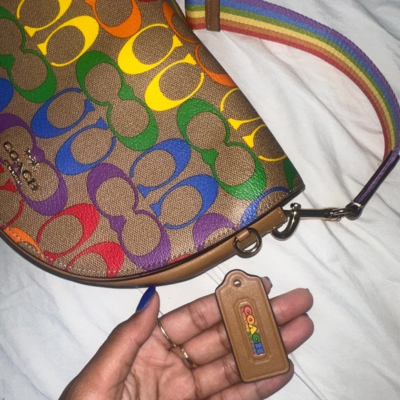 Coach Rainbow Signature Crossbody Bag - Picture 7 of 7